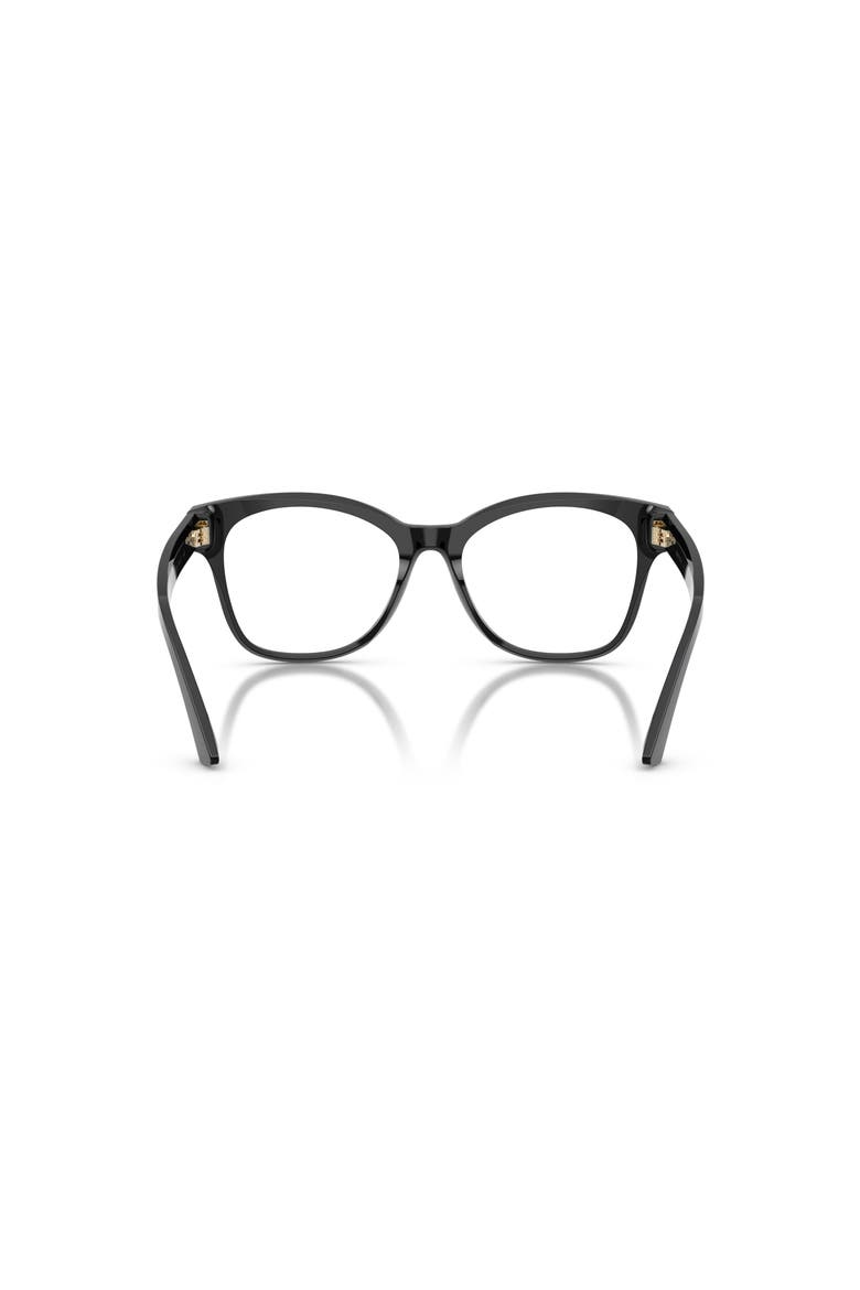 54mm Square optical glasses, Alternate, color, Black