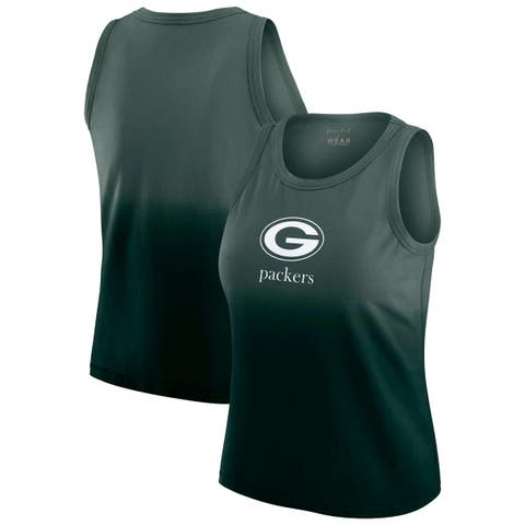 Women's WEAR by Erin Andrews x Gracie Hunt Green Green Bay Packers Ombre Tank Top