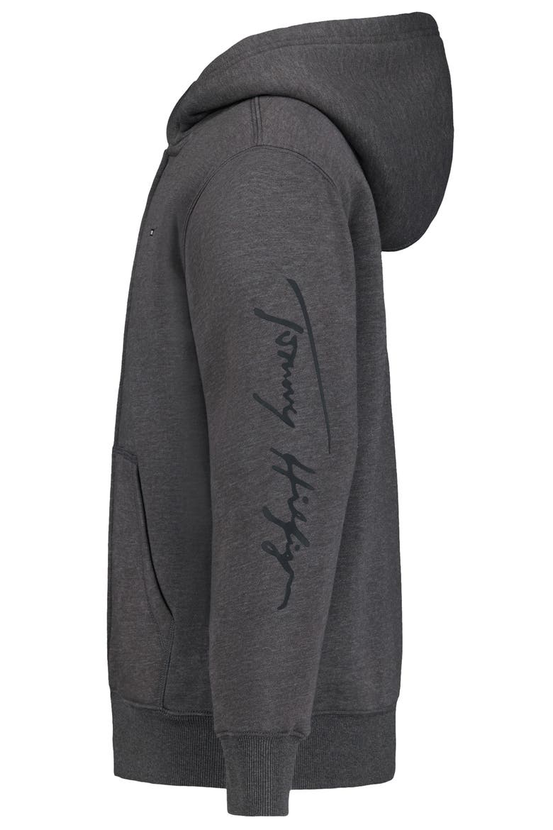 Kids' Fleece Lined Zip Hoodie, Alternate, color, CHARCOAL HTHR