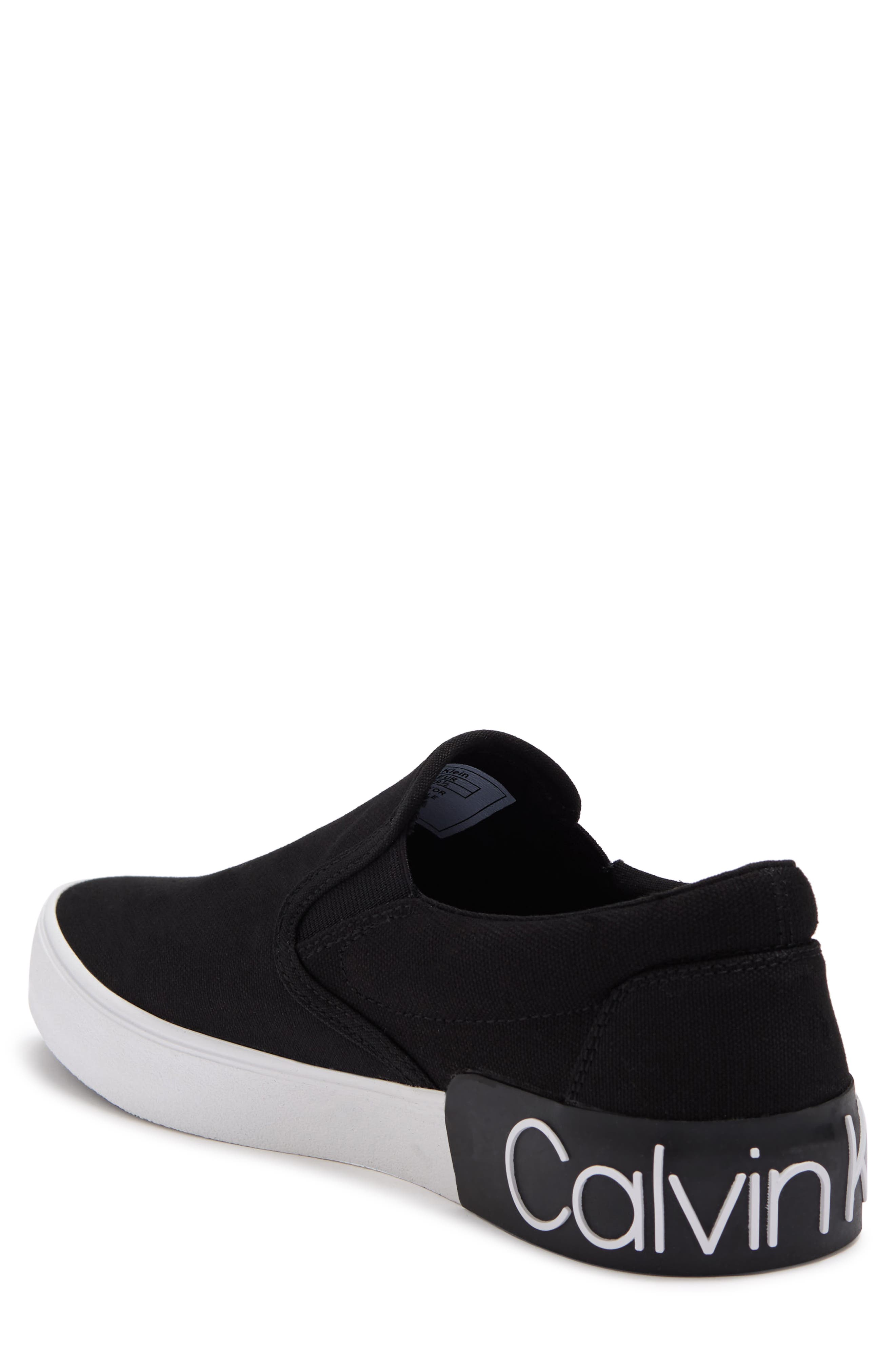 Calvin Klein Ryor Slip-On Sneaker, Alternate, color, Black 10Oz Canvas Vf