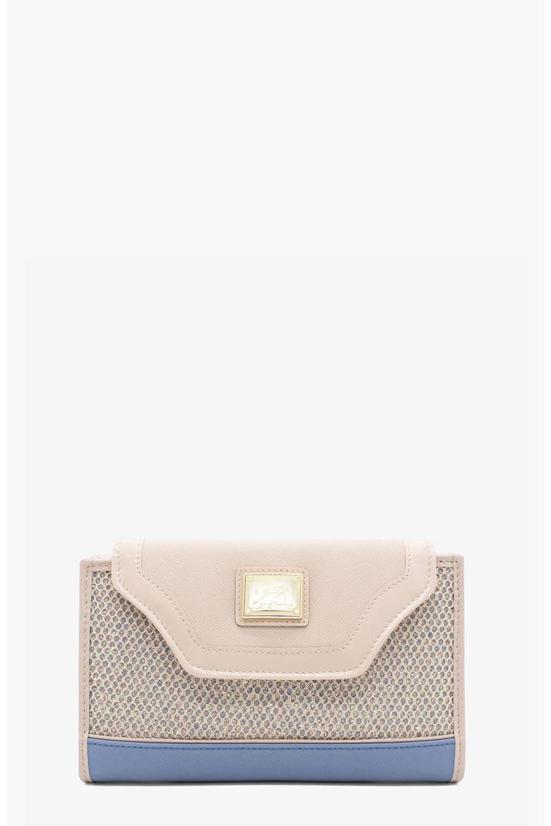 Radiance 206 Wallet, Main, color, Light Blue / Beige