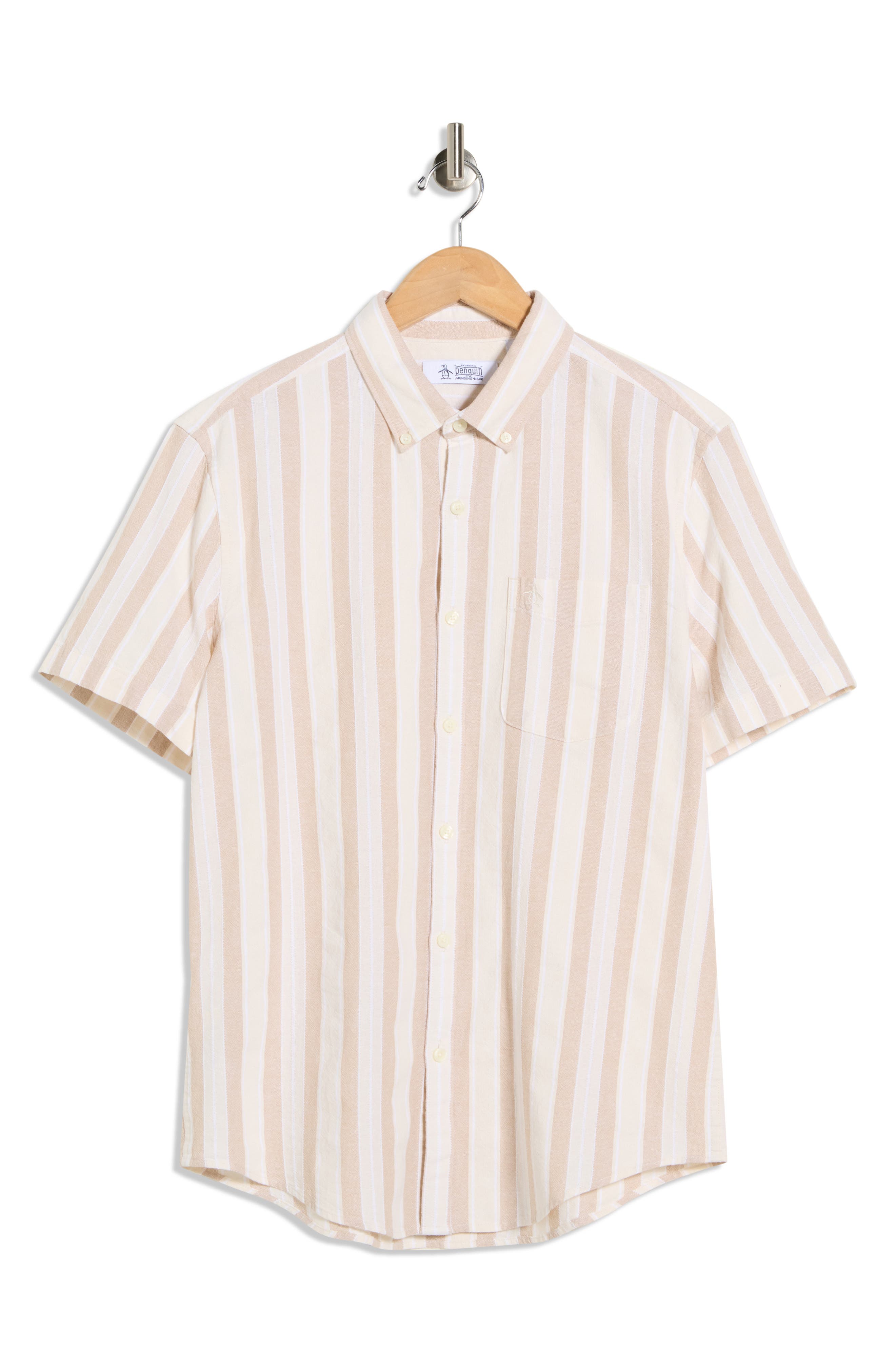 Original Penguin Stripe Cotton Button-Up Shirt