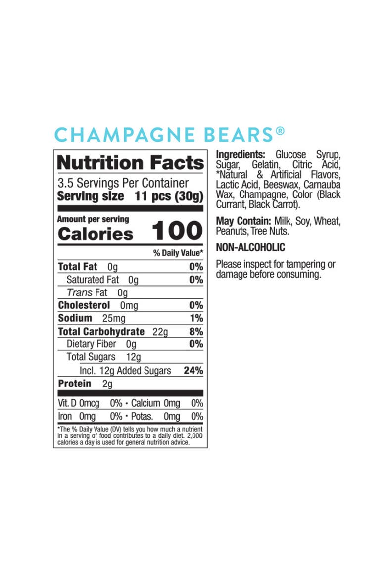 Champagne Bears 12-Pack Candy Taster Packets, Alternate, color, NO COLOR