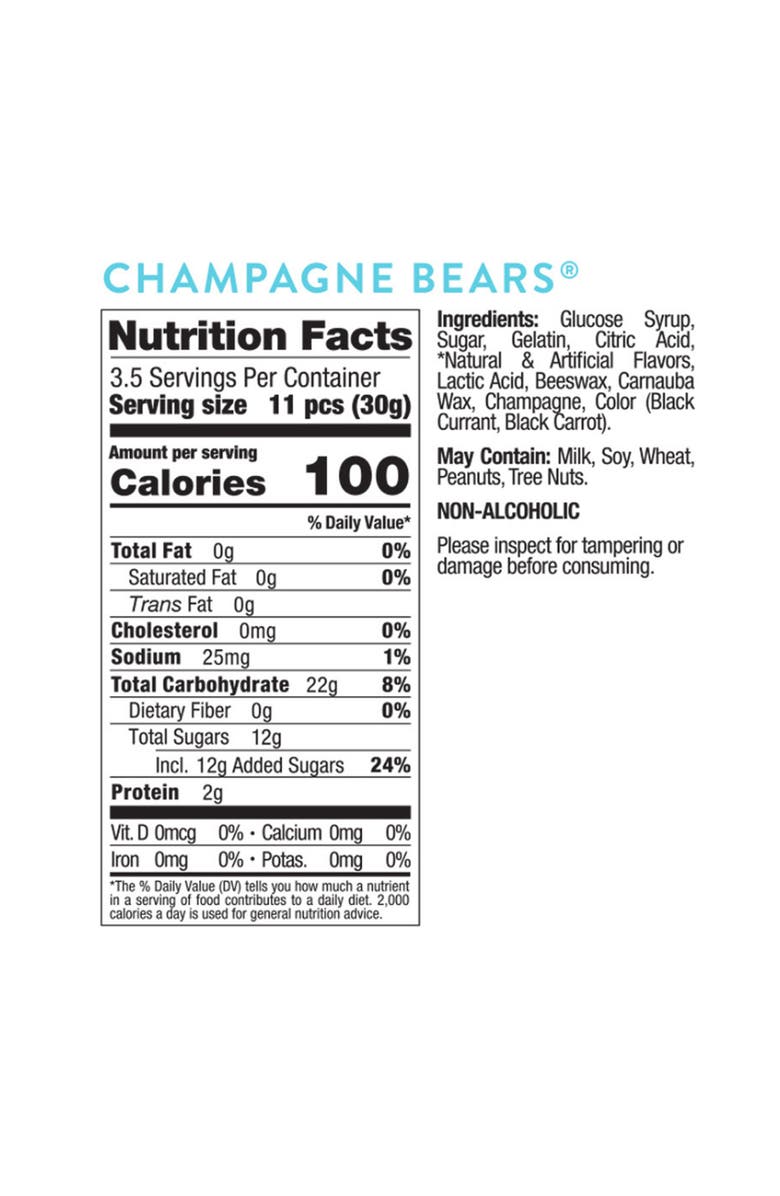 sugarfina Champagne Bears 12-Pack Candy Taster Packets, Alternate, color,