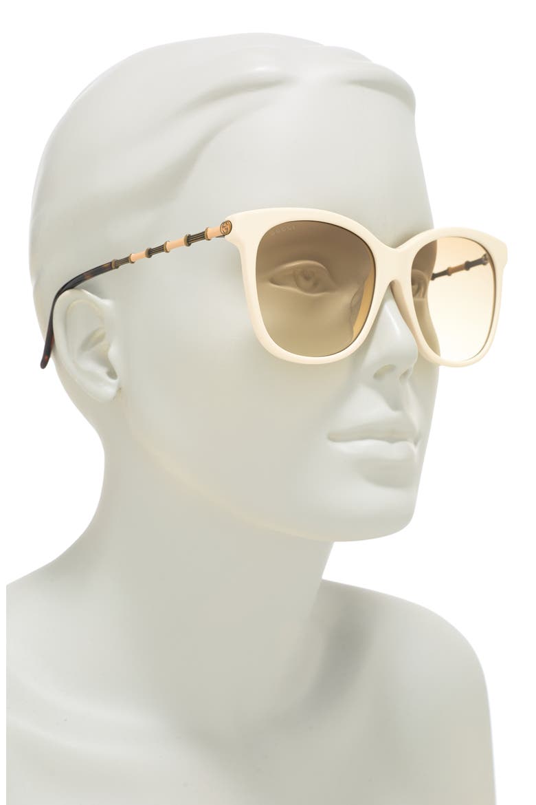 56mm Sunglasses, Alternate, color, IVORY