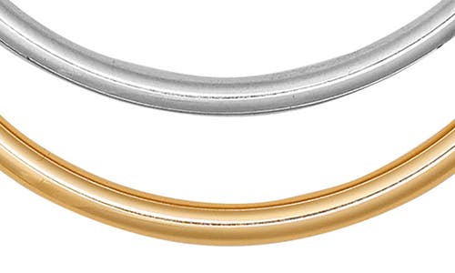Vince Camuto Two Tone Necklace Set In Goldtone