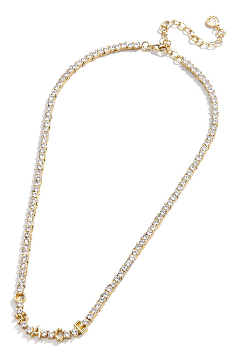 BaubleBar Custom Tennis Necklace, Alternate, color, 
