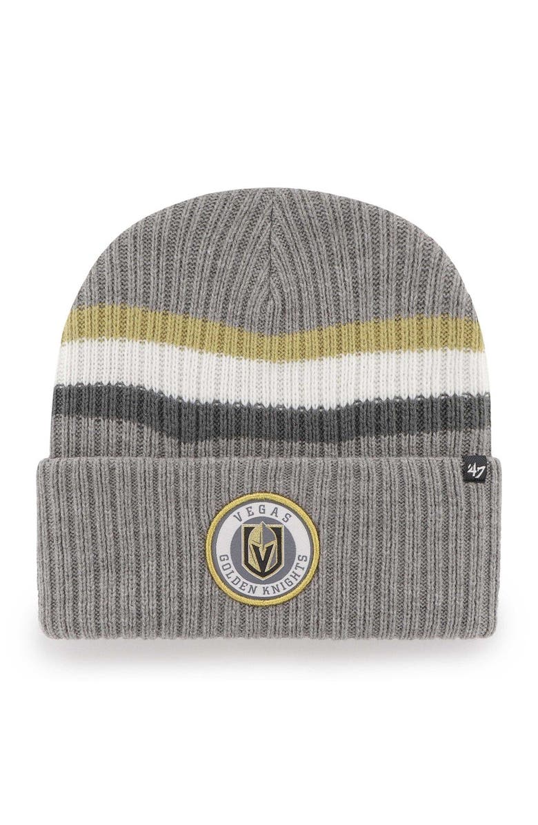 '47 Men's '47 Charcoal Vegas Golden Knights Highline Cuffed Knit Hat, Main, color, Charcoal