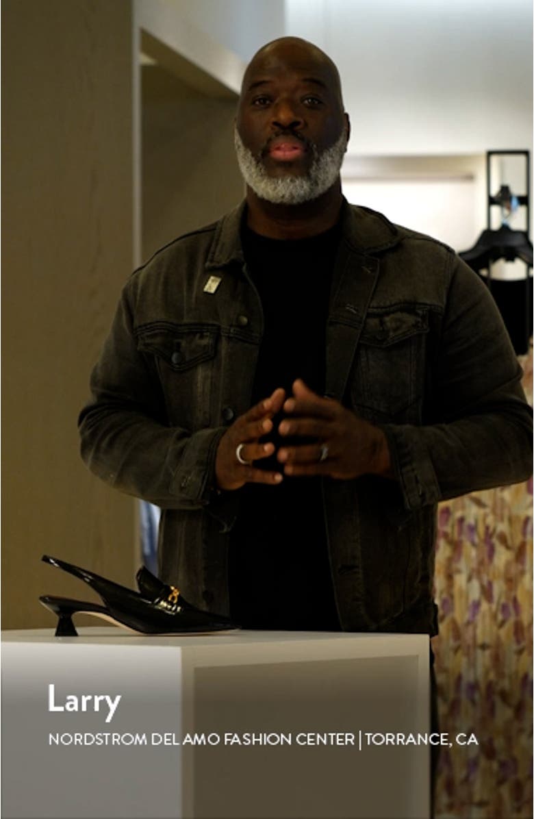 Diva Kitten Heel Pointed Toe Slingback Pump, sales video thumbnail