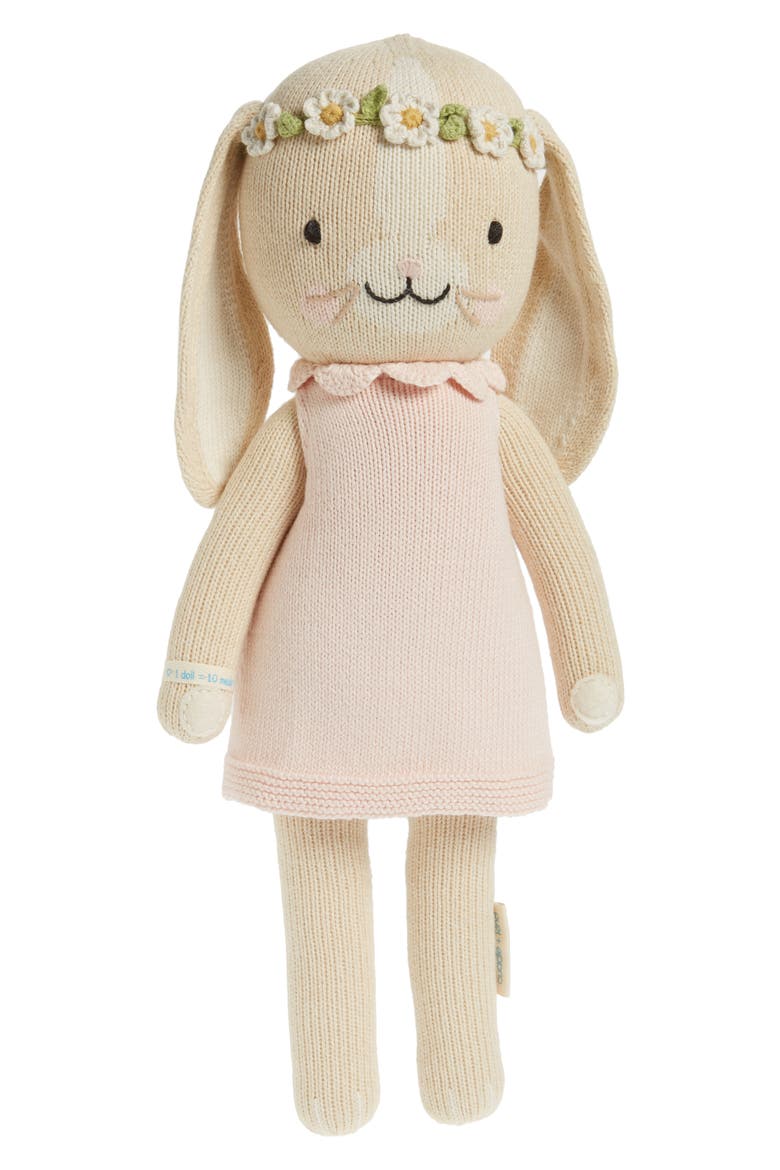 cuddle + kind Blush Hannah the Bunny Stuffed Animal, Main, color, PINK