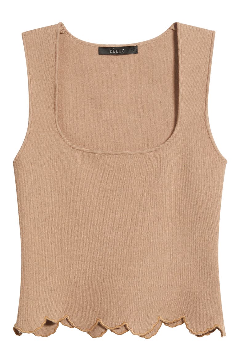 Ithaca Embroidered Scallop Hem Tank, Alternate, color, VISION