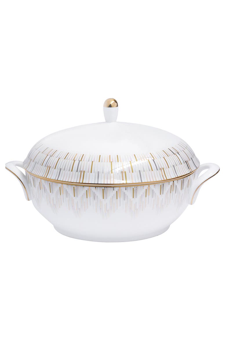 Prouna Luminous Soup Tureen / Covered Serving Bowl, Main, color, White