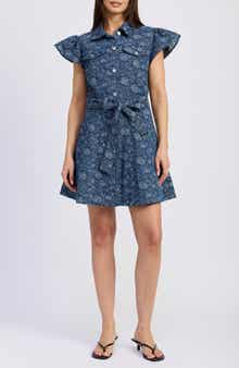 En Saison Eliana Floral Cotton Minidress