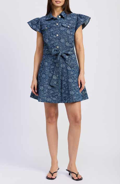 En Saison Eliana Floral Cotton Minidress