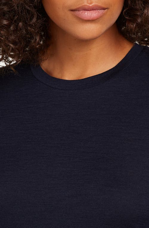 Icebreaker Tech Lite Iii Merino Wool Crewneck Shirt In Blue