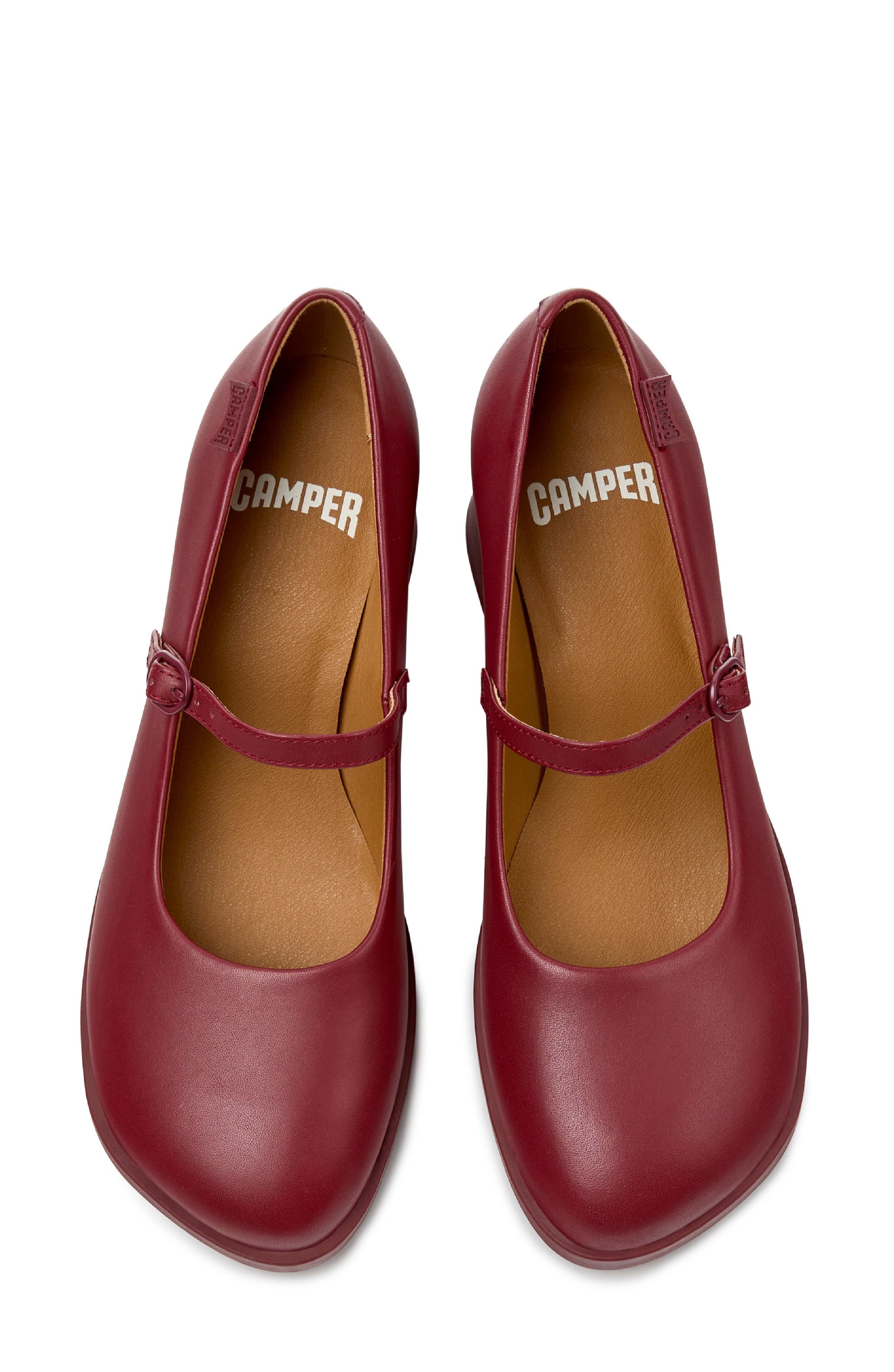 Kora Leather Mary Jane, Alternate, color, BURGUNDY