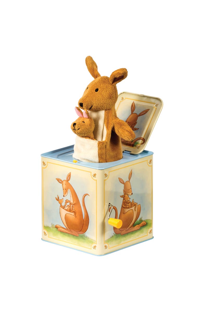 Schylling Jack In The Box Kangaroo Toy, Popup Music Fun, Ages 18Mo+, Main, color,