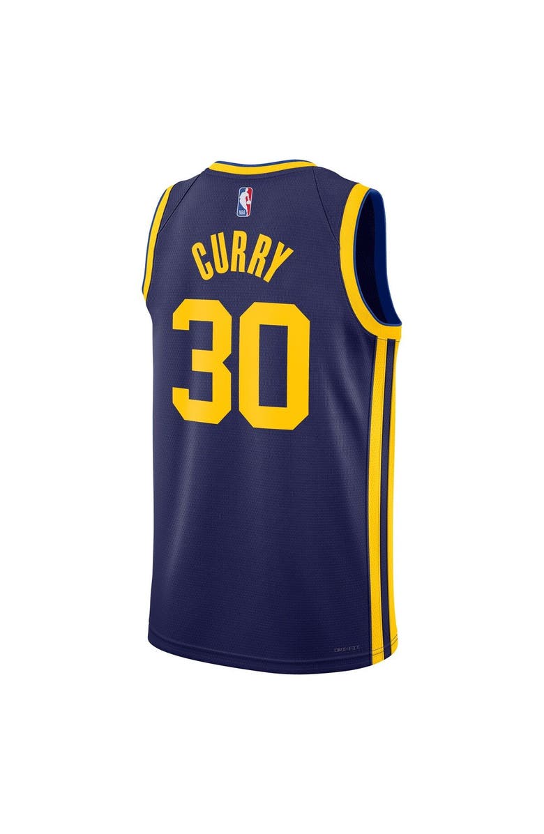 Jordan Brand Unisex Jordan Brand Stephen Curry Navy Golden State Warriors Swingman Jersey - Statement Edition, Alternate, color, 