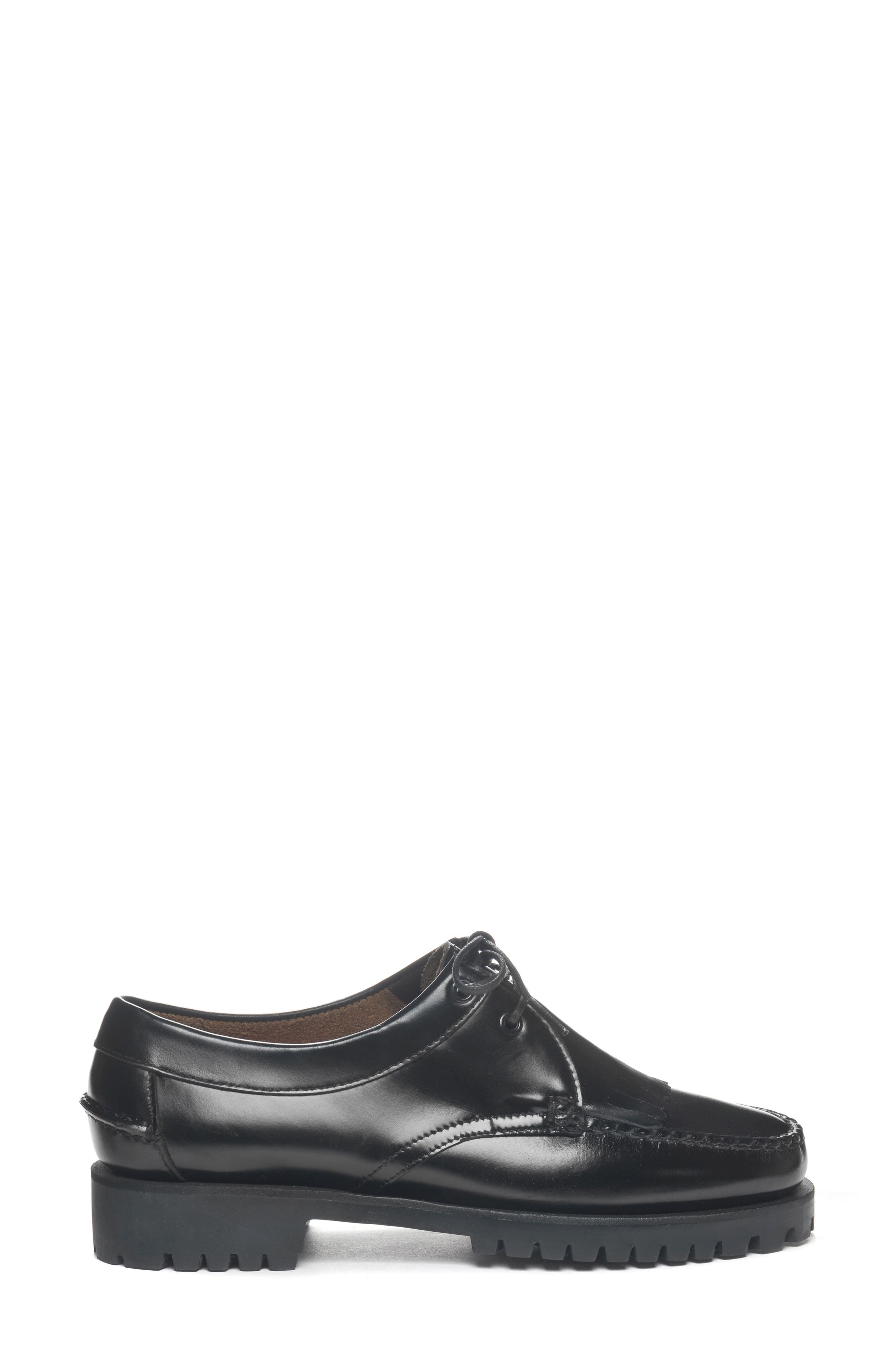 James Fringe Lug Oxford, Main, color, BLACK