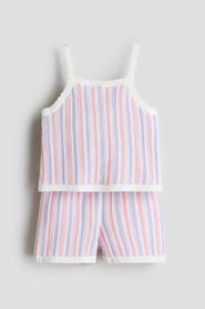 H&M 2-piece Textured-knit Set