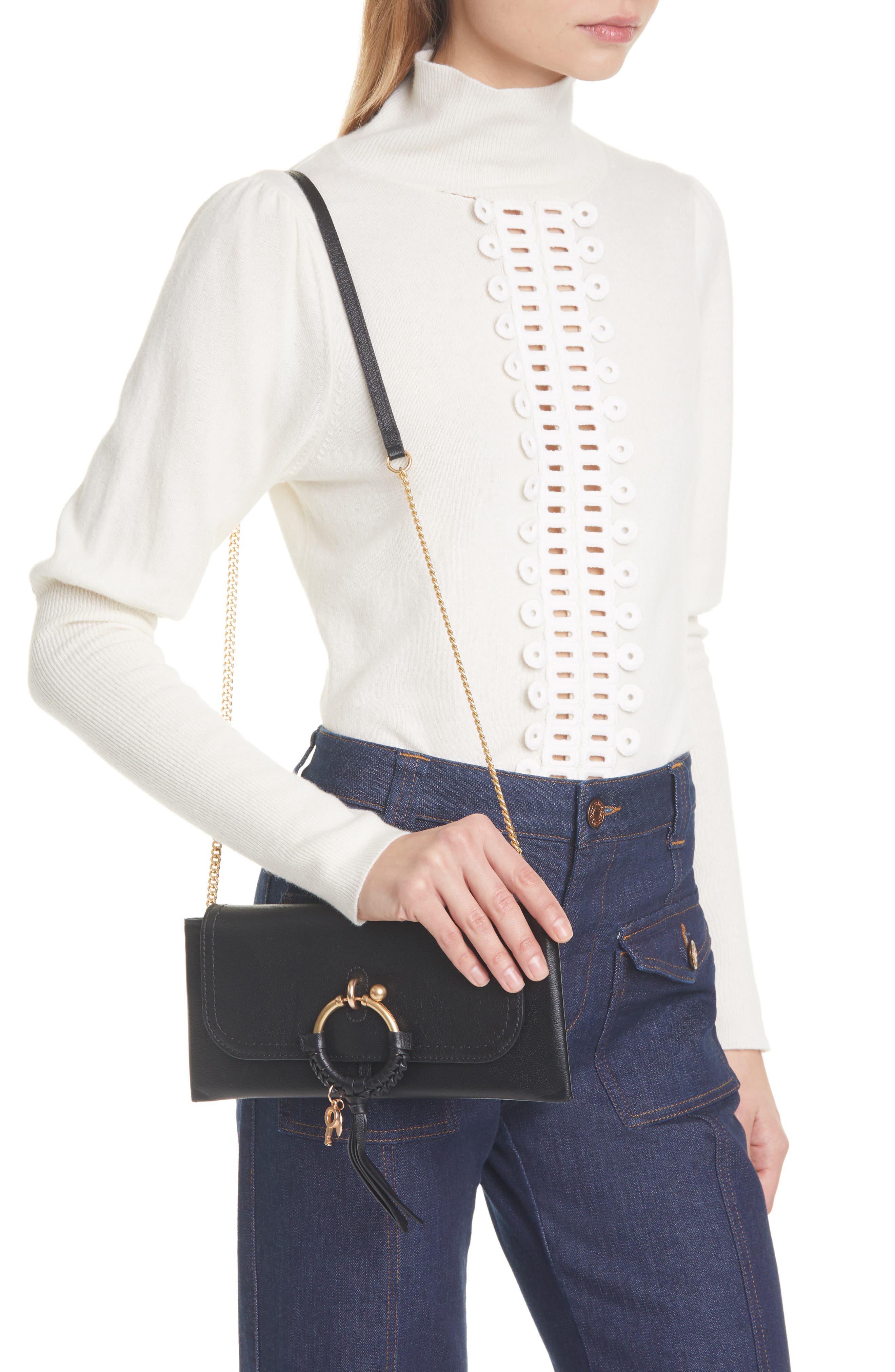 See by Chloé Joan Leather Shoulder Bag, Alternate, color, 
