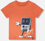 Deux par Deux Organic Cotton Jersey Skate Chest Graphic T-Shirt
