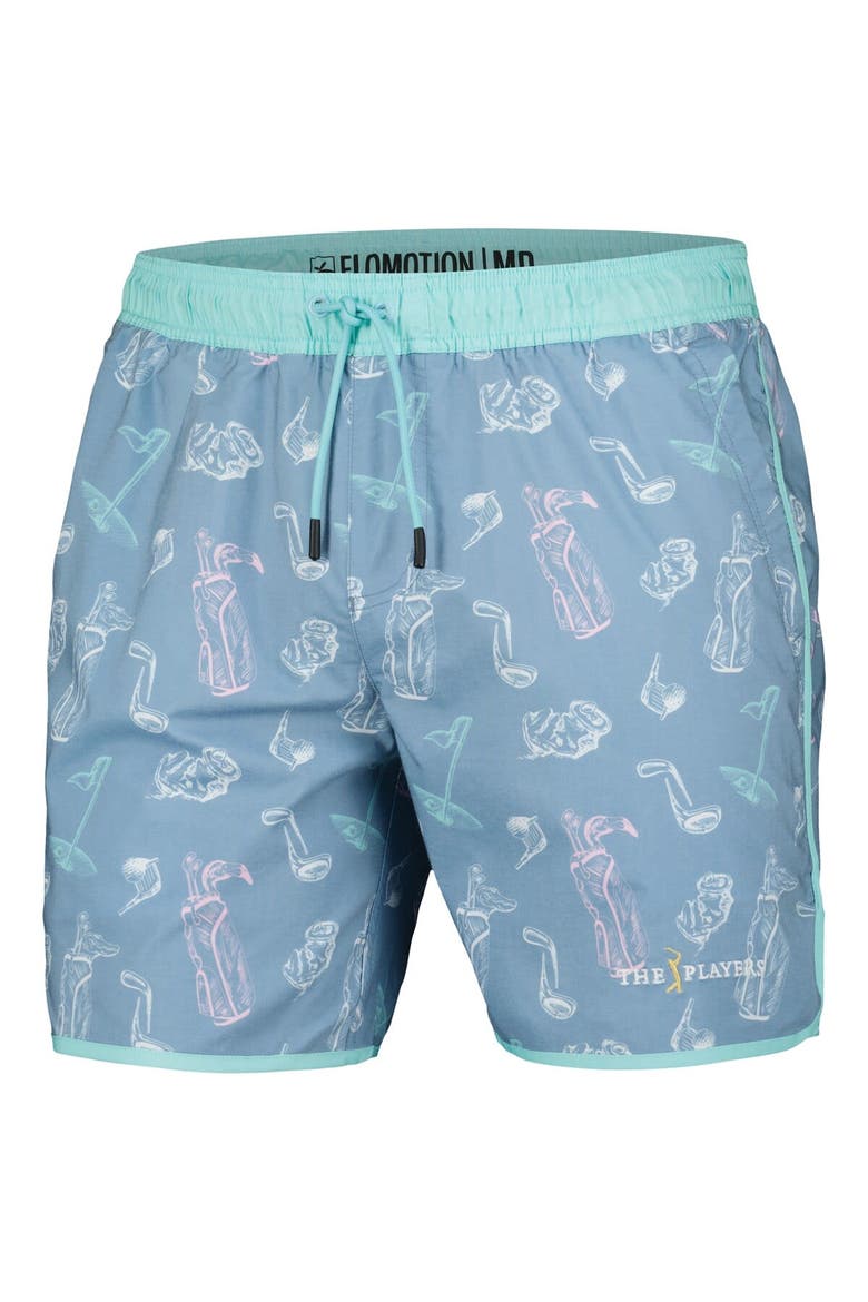Men's Flomotion Blue THE PLAYERS Bogey Bag Tri-Blend Volleyshorts, Alternate, color, Blue
