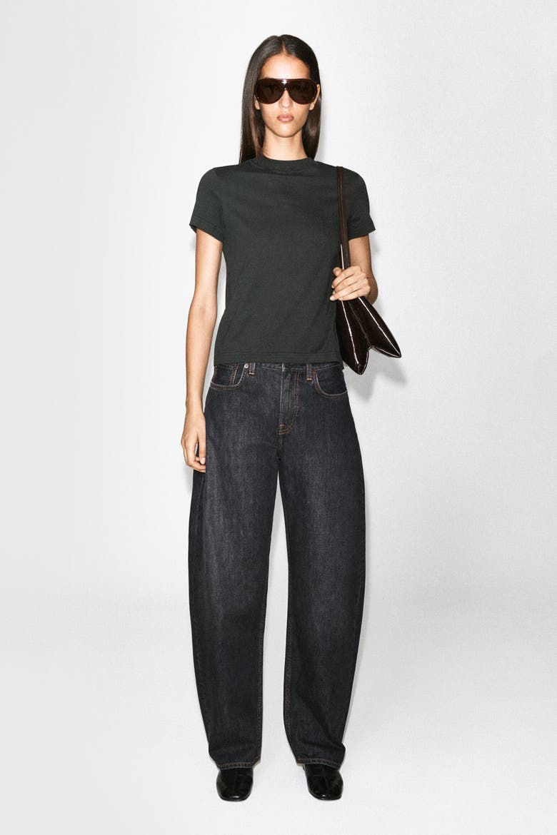 Brushed-Cotton Shirt, Alternate, color, BLACK