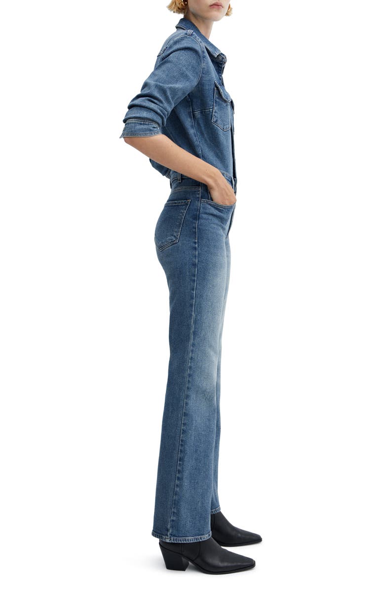 MANGO Denim Jumpsuit, Alternate, color, 
