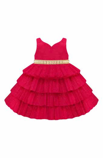 Tiered Mesh Party Dress