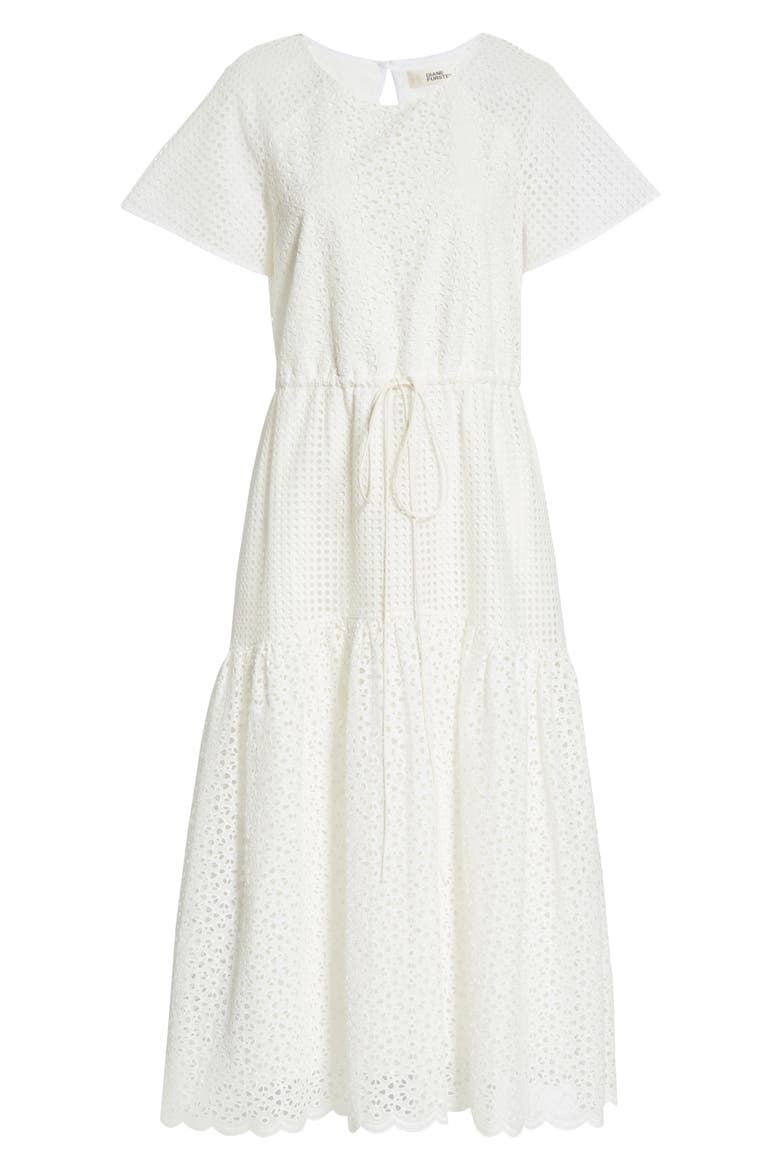 Marlowe Eyelet Midi Dress, Alternate, color, IVORY