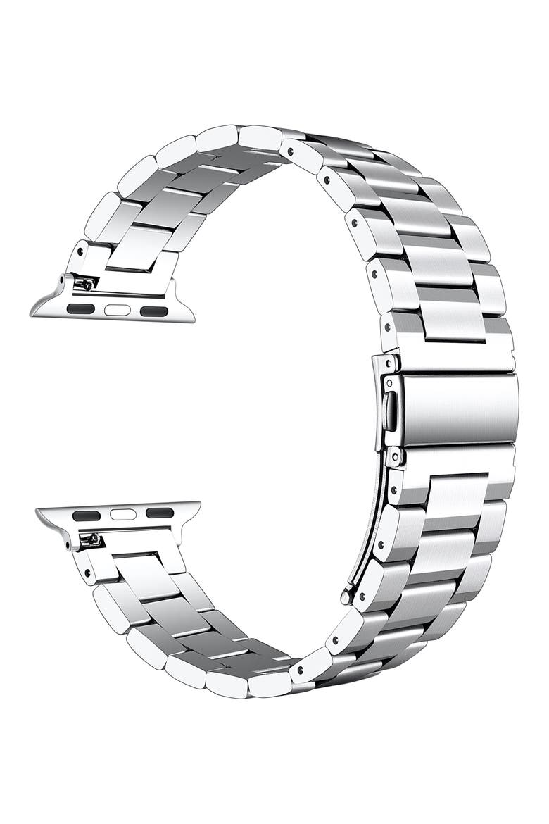 Maxwell Bracelet Apple Watch® Watchband, Alternate, color, SILVER