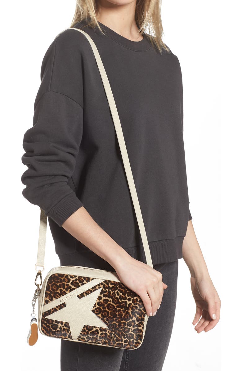 Golden Goose Star Metallic Leather Camera Bag, Alternate, color,