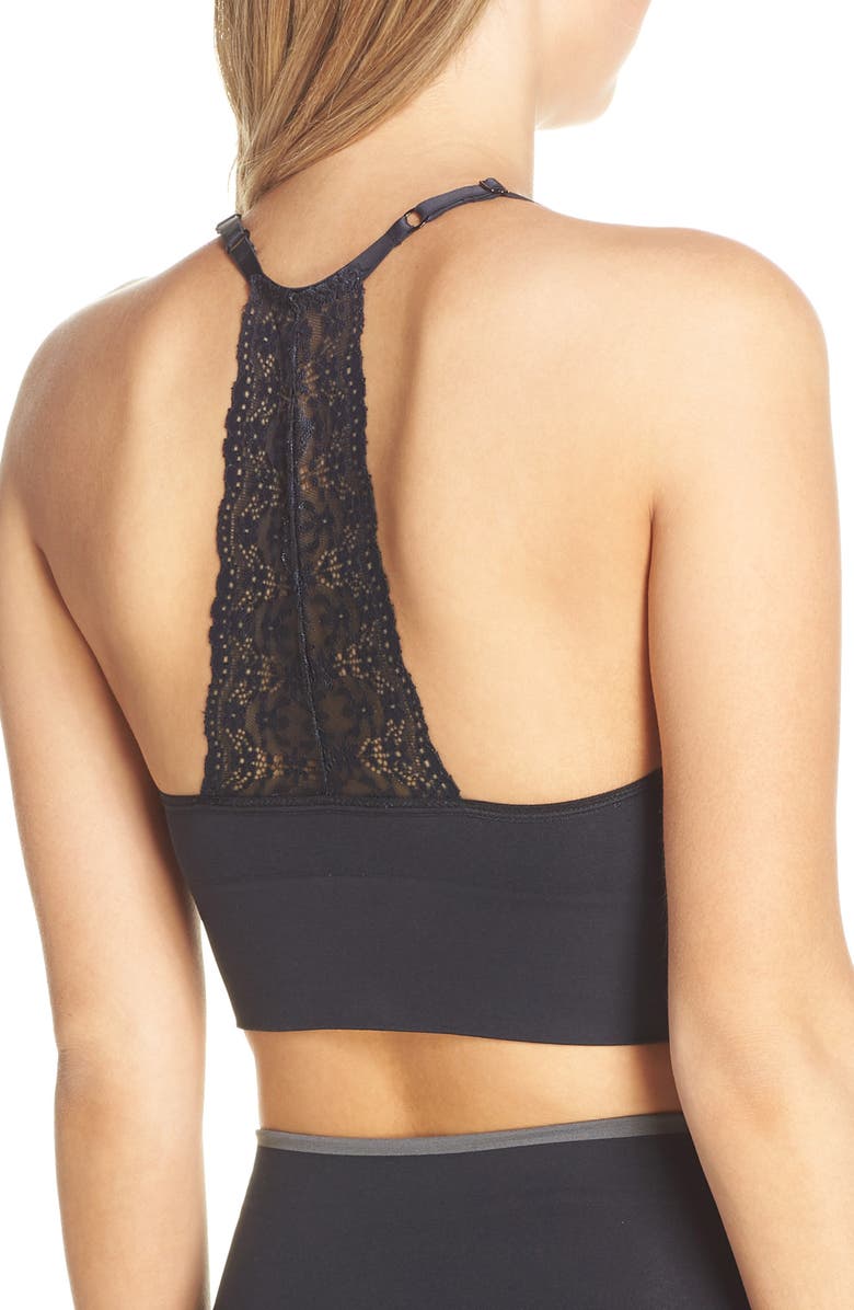 Yummie Ultralight Seamless Lace T-Back Bralette, Alternate, color,
