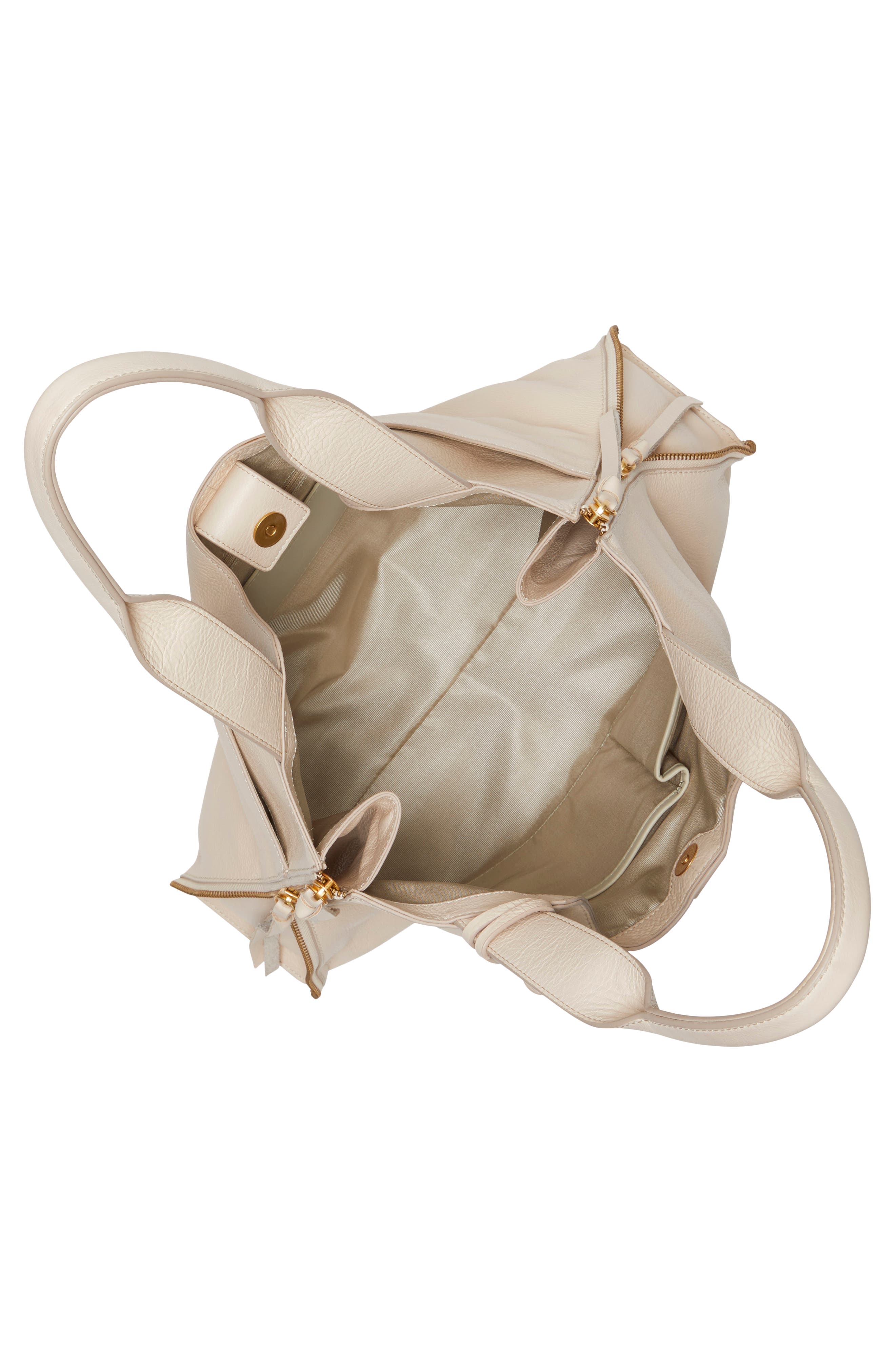 Vince Camuto Corla Leather Tote, Alternate, color, Light Beige