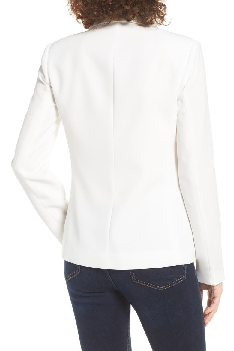 Structured Blazer, Alternate, color, WHITE