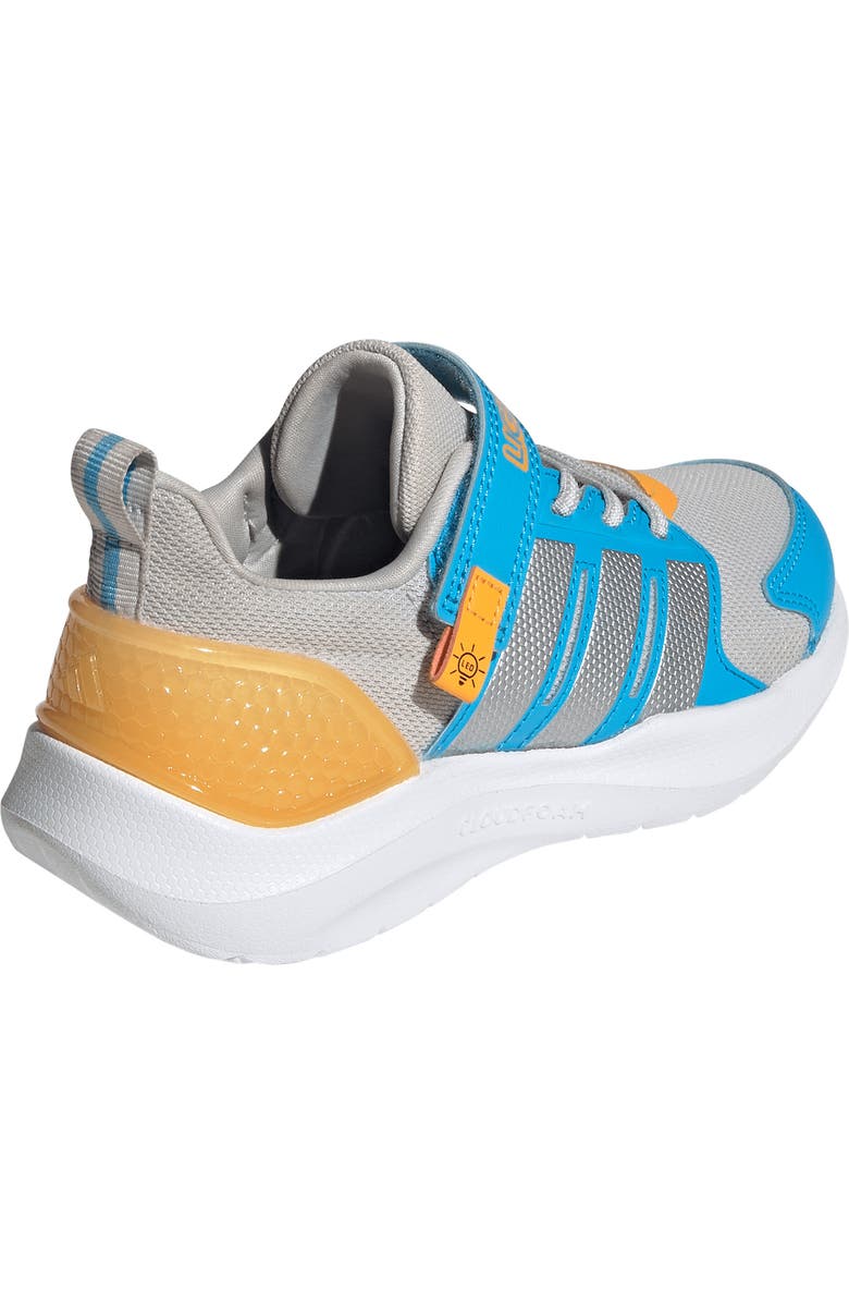 adidas Kids' Lightorama Sneaker, Alternate, color, Grey One/ Matte Silver/ Aqua