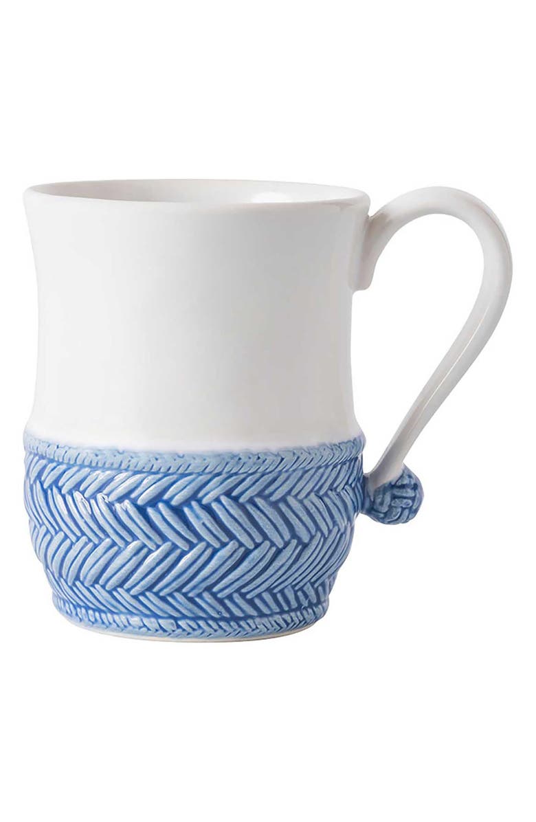 Juliska Le Panier Mug, Main, color, Whitewash/ Delft Blue