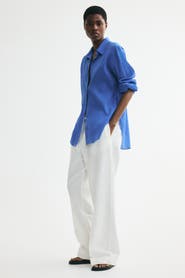 H&M Crinkled Cotton Shirt
