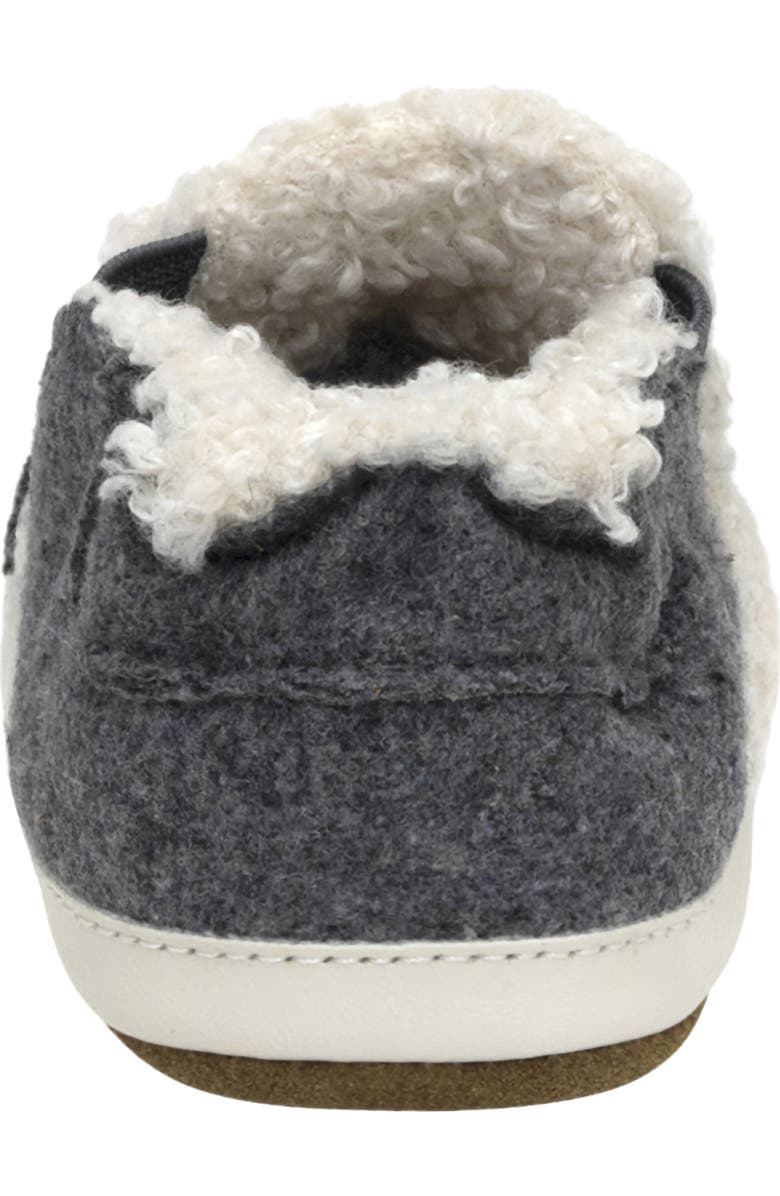 Robeez<sup>®</sup> Sweet Panda Wool Crib Shoe, Alternate, color, Charcoal