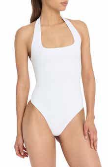 Sculpt Halter Square Bodysuit
