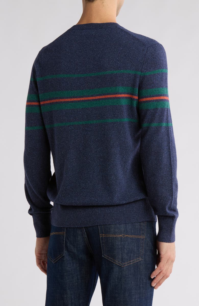 Brooks Brothers Donegal Stripe Crewneck Sweater, Alternate, color,