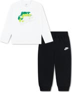 Nike Kids' Multi Futura Logo Long Sleeve Tee & Joggers Set