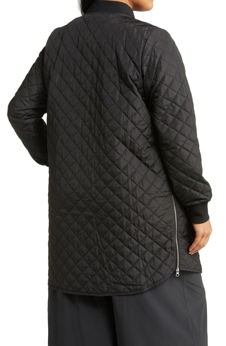 Zella Recycled Polyester Quilted Jacket, Alternate, color, 