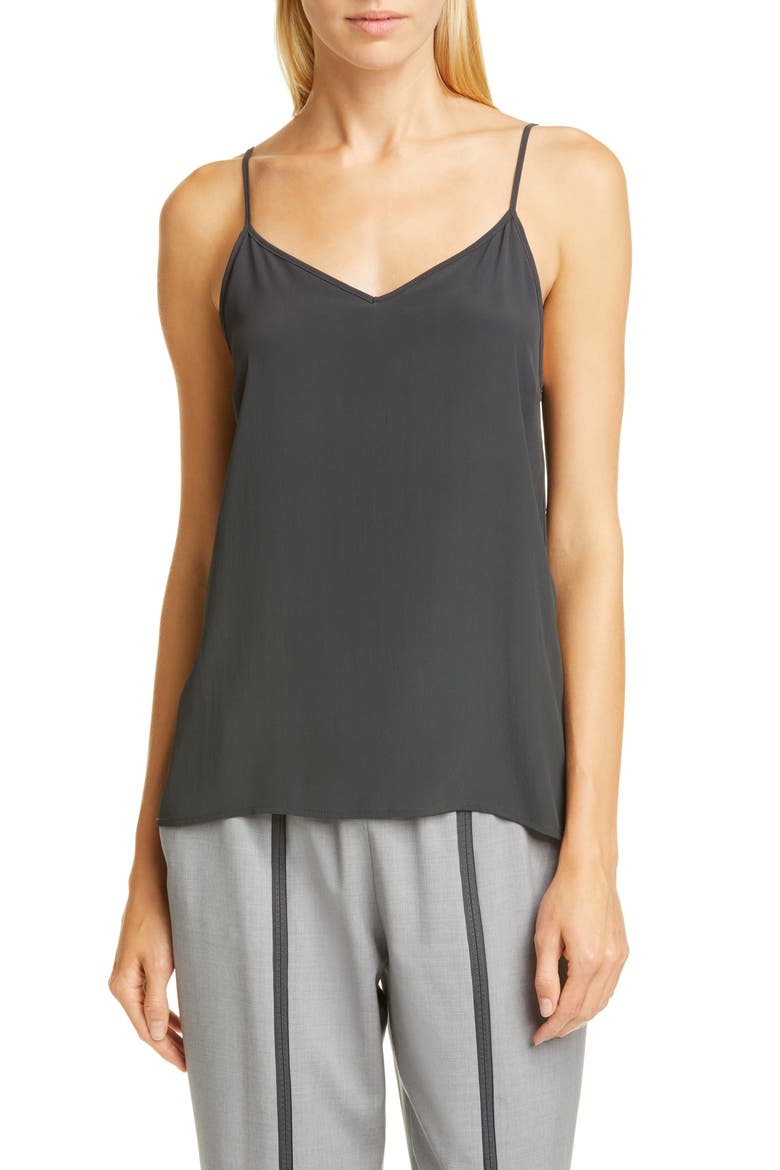 V-Neck Camisole, Main, color, CHARCOAL