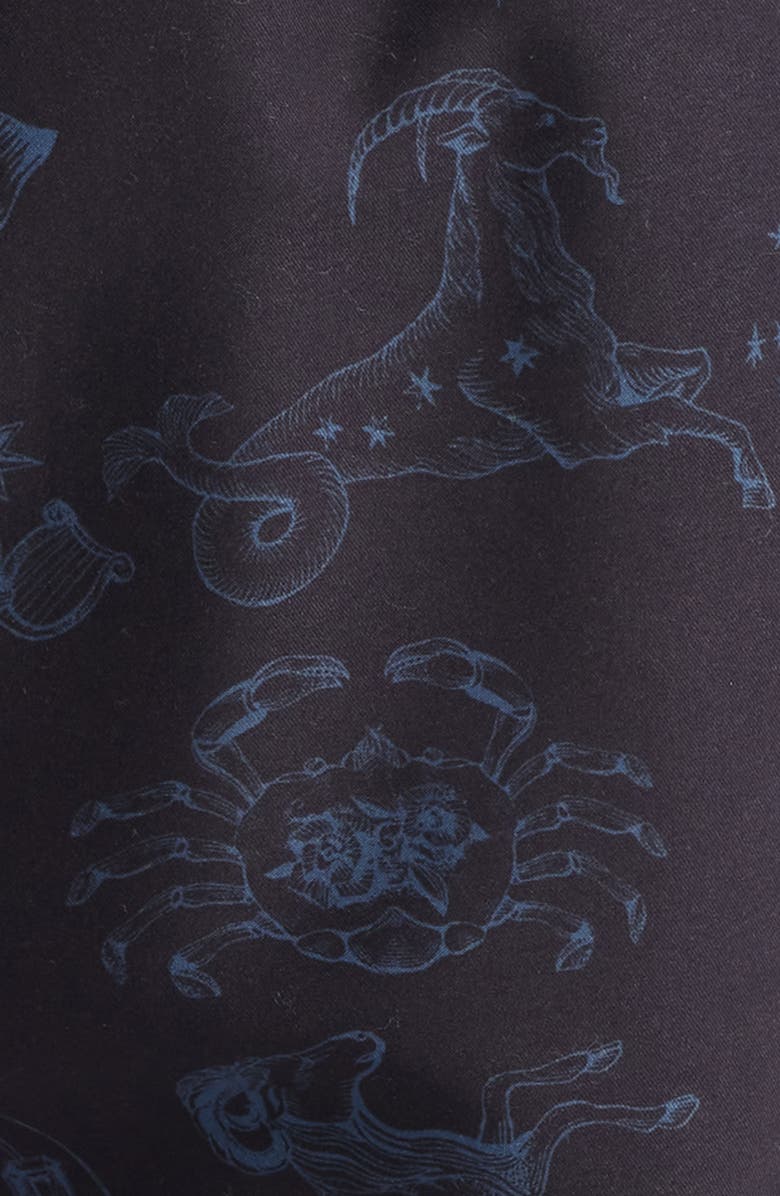 Boardies Animal Print Swim Trunks, Alternate, color, Black