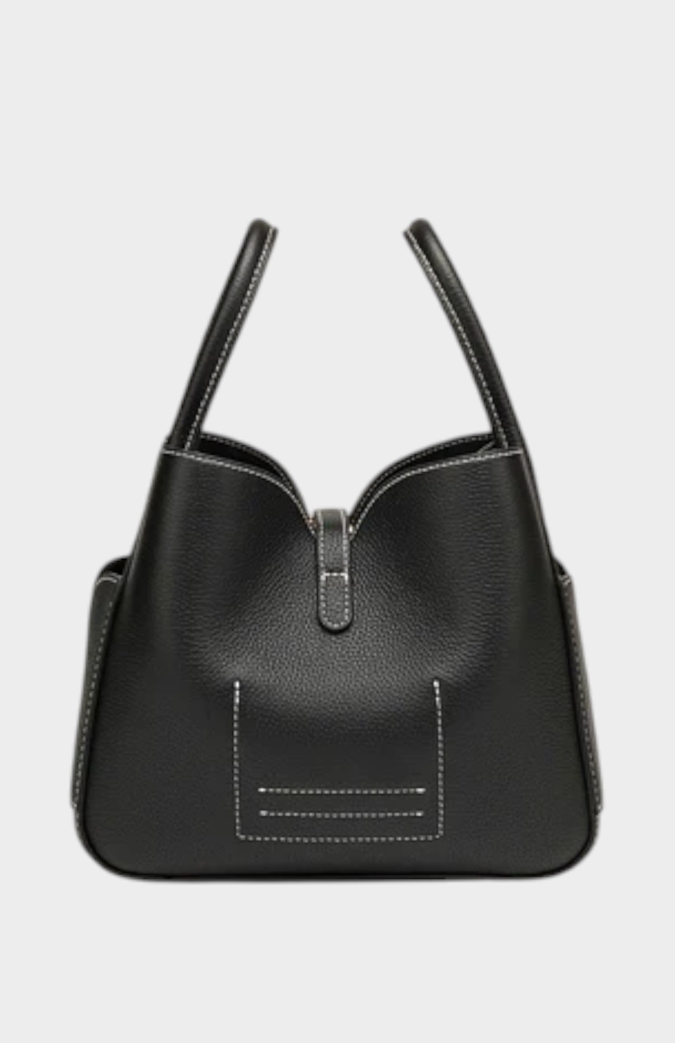 Cotswolds Genuine Pebble Leather Shoulder Bag, Alternate, color, Black