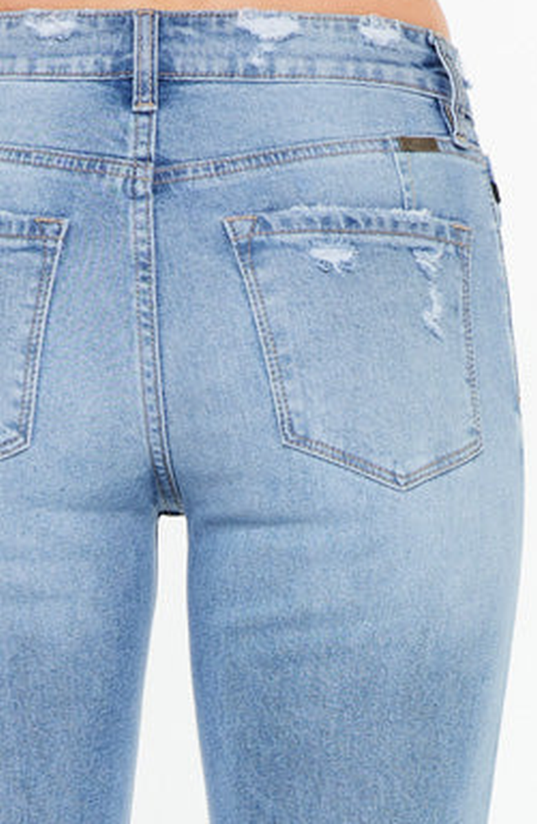 KanCan Ariana Essentials High Rise Straight Jeans, Alternate, color, Medium Wash