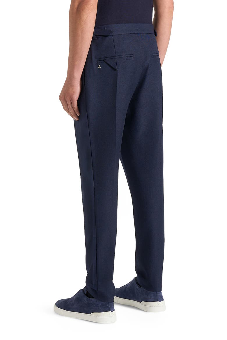 Hubert Slim Tailored Trousers, Alternate, color, Navy