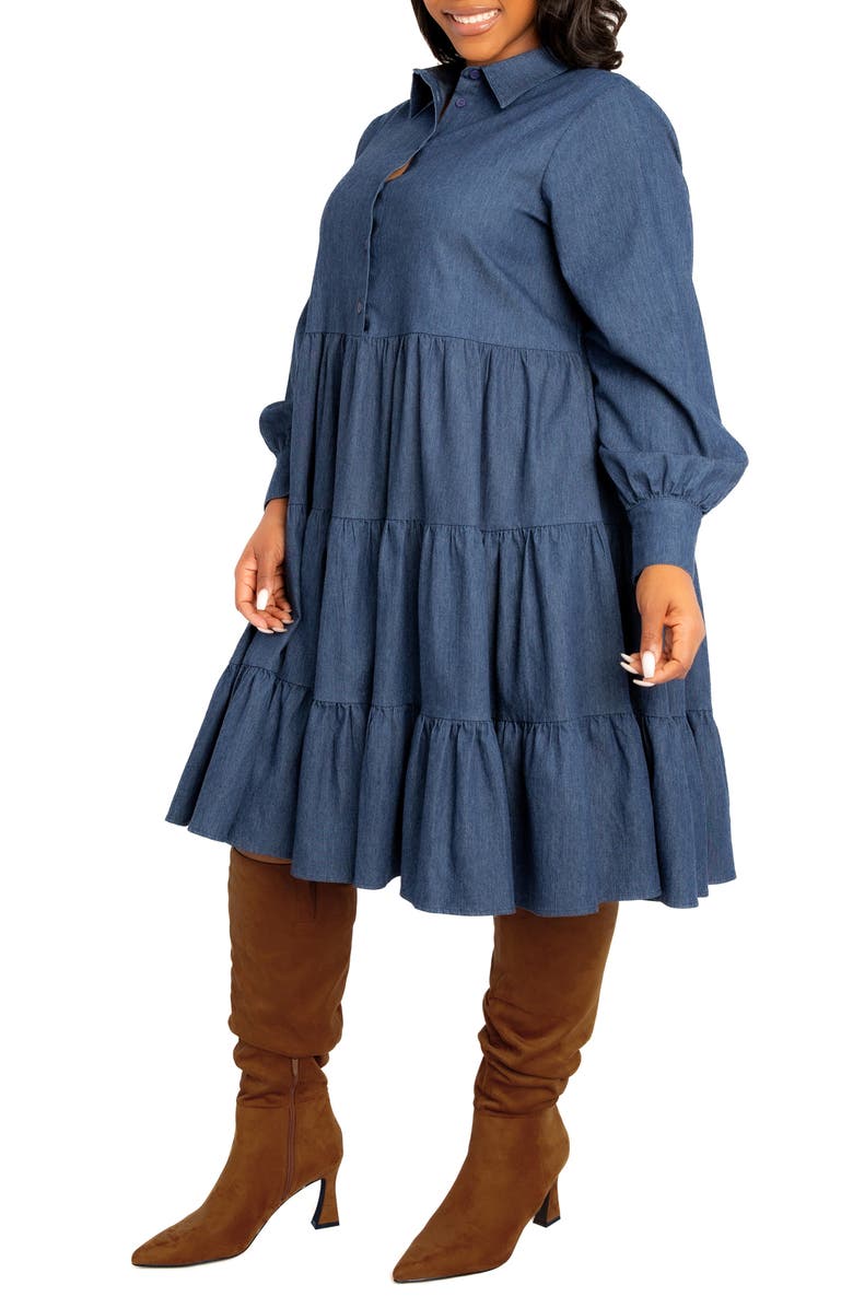 BUXOM COUTURE , Alternate, color, Denim Blue